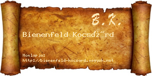 Bienenfeld Kocsárd névjegykártya